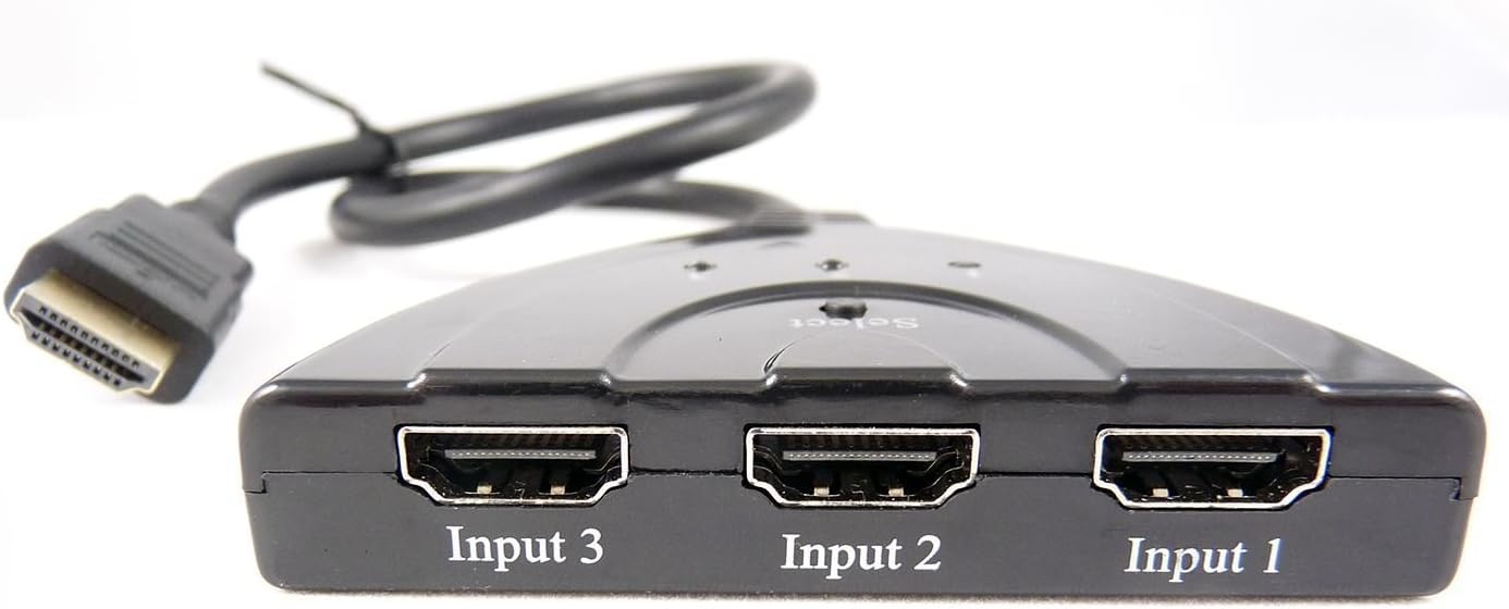 aoeyooÂ 3 Port 1080p Hdmi Auto Switch Splitter Switcher Box Cable LCD HDTV