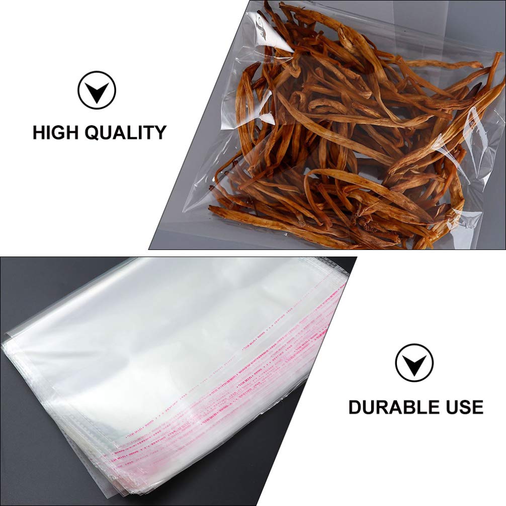 500 Pezzi Bustine 500 Sacchetti Di Plastica Richiudibili Autoadesivi - Pellicola Per Alimenti, Piccoli Oggetti E Organizzazione Air Plast