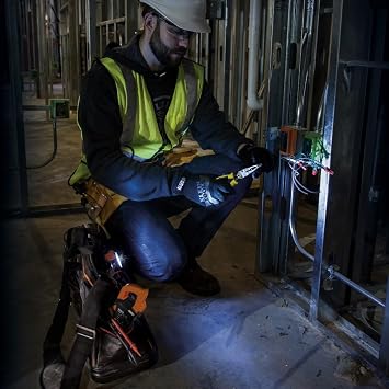 Digital Clamp Meter AC/DC Auto-Ranging 600 Amp Measures Voltage, Resistance, Temp, More Klein Tools CL800,Black/Orange