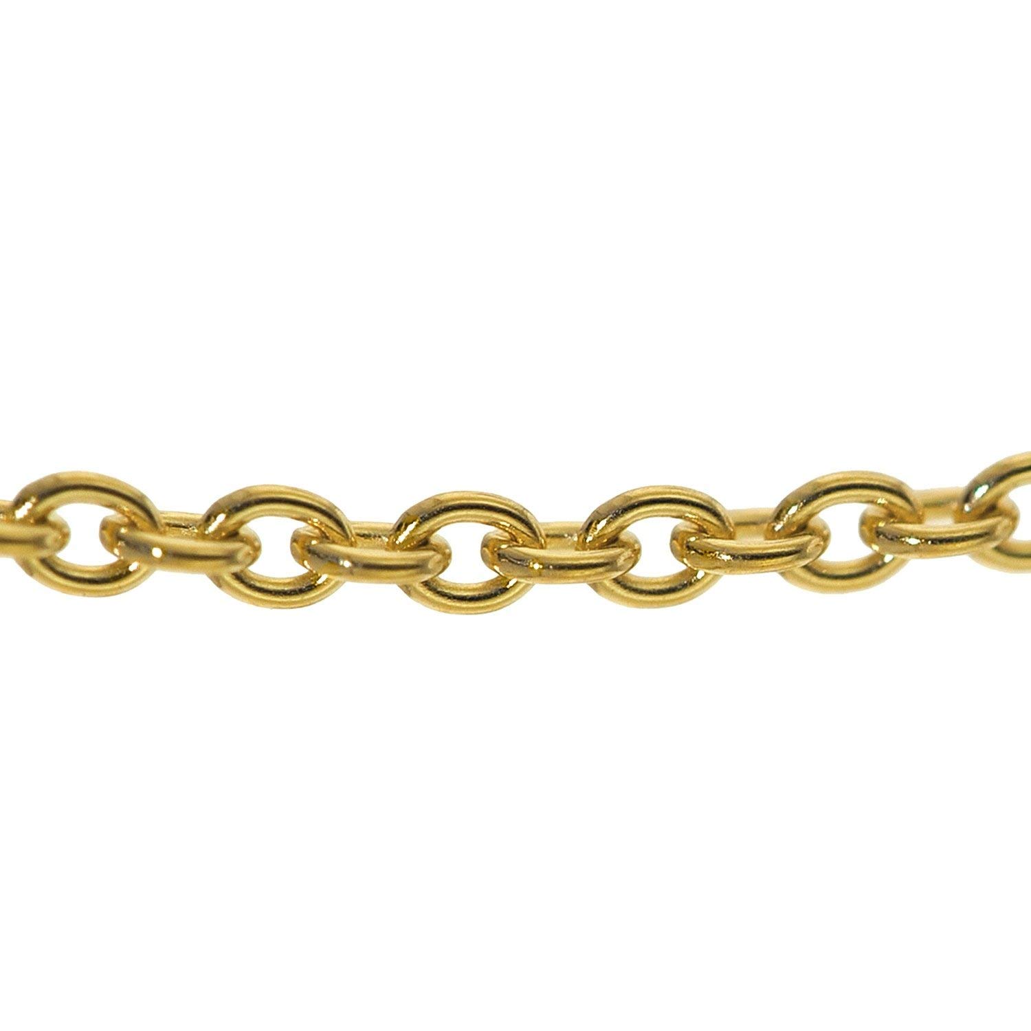 trendor Anhänger Taufring mit Engel Gold 333 mit goldplattierter Kette
