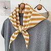 TYATVS Knitted Triangle Scarf for Women Y2k Stripe... #4