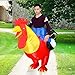 Weehey Adultos Rooster Inflable Traje Prop Blow Up Inflable Vestido Halloween Cosplay...