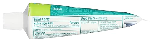 Miniatura 5 de Tom's of Maine, Pasta de dientes anticaries tamaño viaje, menta fresca, 3 onzas