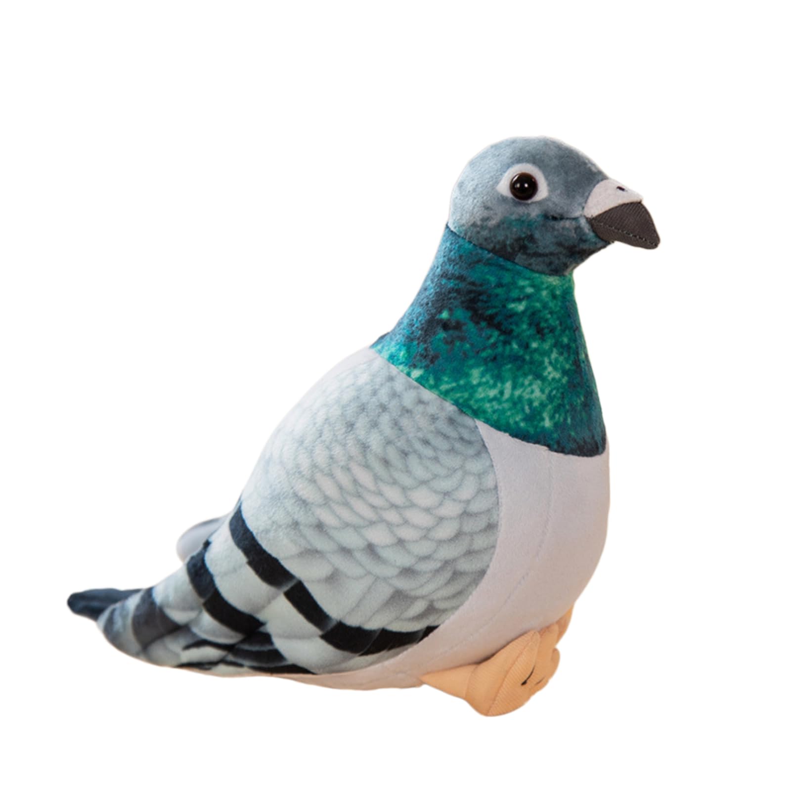 ZBELLO Plush Pigeon Toy, Lifelike Plush Pigeon Doll, Soft Plush Birds Toy, Suitable as a Birthday Present for Boys and Girls (20cm,Green)