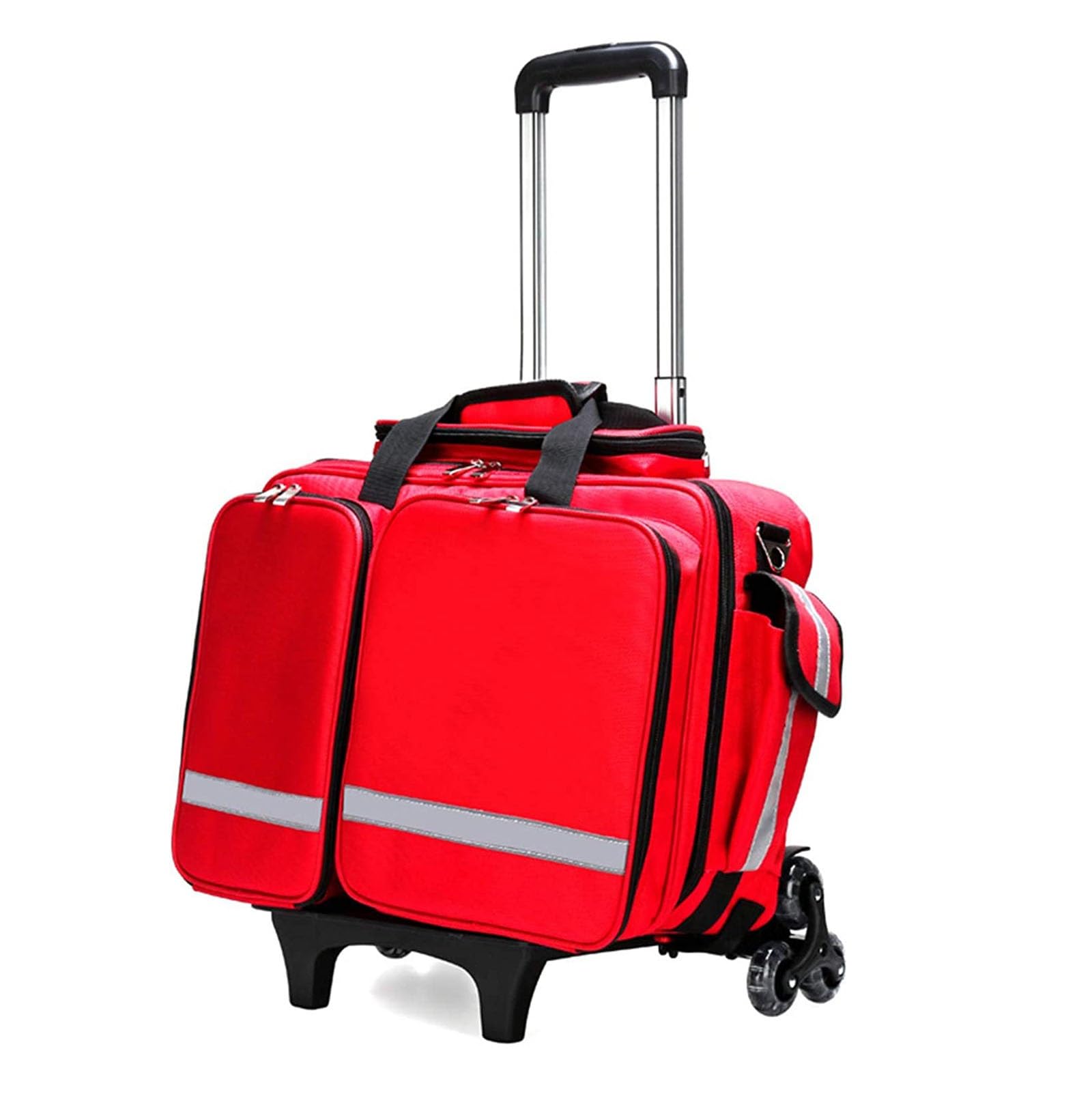 Bolsa de botiquín de primeros auxilios profesional, gran capacidad, kit de rescate de emergencia impermeable, ideal para EMT, EMS, paramédicos, bolsa médica de almacenamiento portátil con divisores