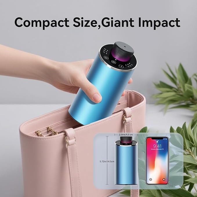 Difusor de Aceites Esenciales Sin Agua INXDOLHOM, Portátil, 3 Temporizadores miniatura 8