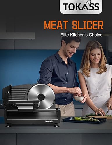 Miniatura 7 de Cortador de carne, cortador eléctrico de alimentos de 200 W con 2 cuchillas extraíbles de acero inoxidable de 7.5 pulgadas y bandeja de acero