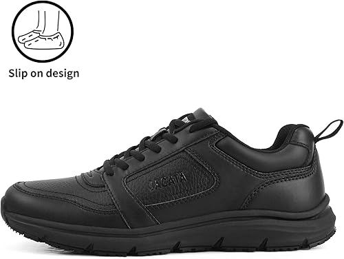 Miniatura 4 de Zapatos de trabajo antideslizantes para hombresmujeres, para servicio de alimentos, soporte de arco, cómodos, para chef, para caminar, restaurante,