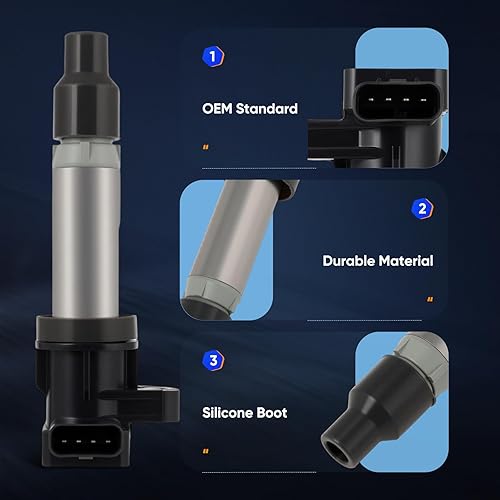 Vista 1886 de ECCPP Bobinas de encendido portátiles de repuesto para automóvil compatibles con Infiniti I30/para Nissan Maxima 3.0L V6 2000-2001 Reemplazo