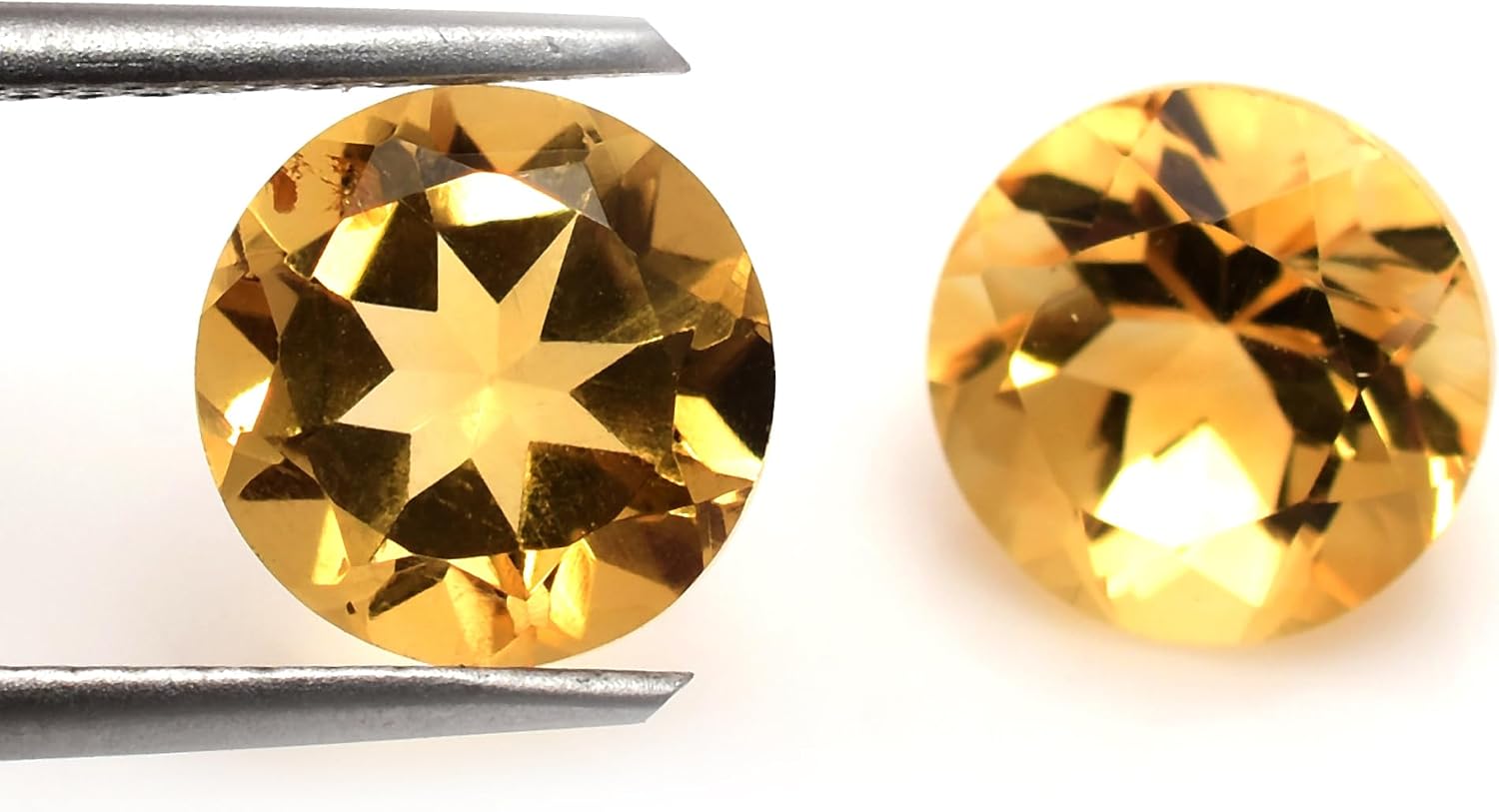 AAA Quality Calibrated Natural Citrine Faceted Loose Gemstone For Jewelry Making Citrine Mix Size Box