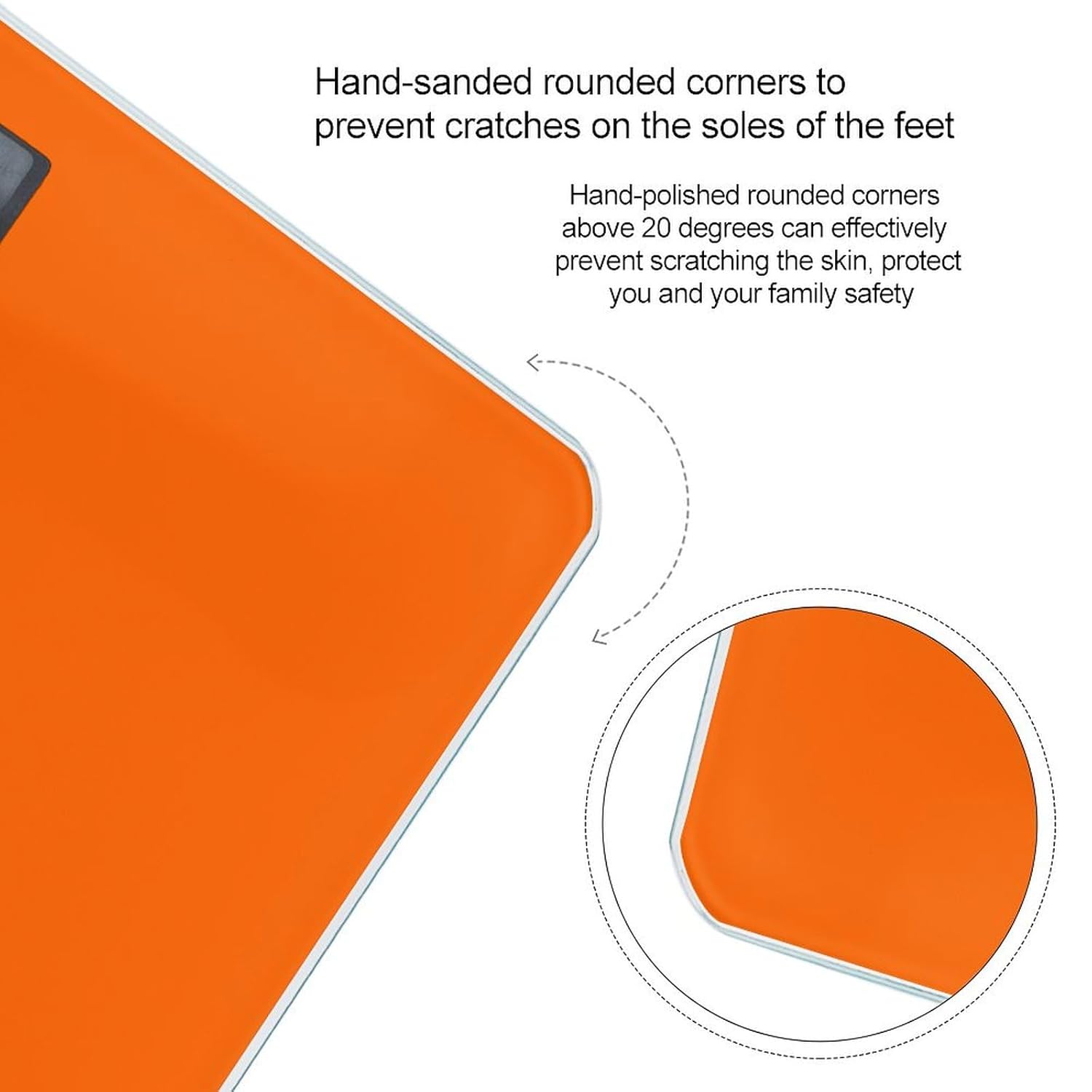 Women's Digital Bathroom Weighing Scale, Automatic Switch Energy Saving Scale, Smart Scale for Body Weight Compatible with Orange