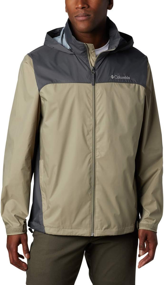 Men's Glennaker Lake Packable Rain Jacket, Grill/Light Grey, Small