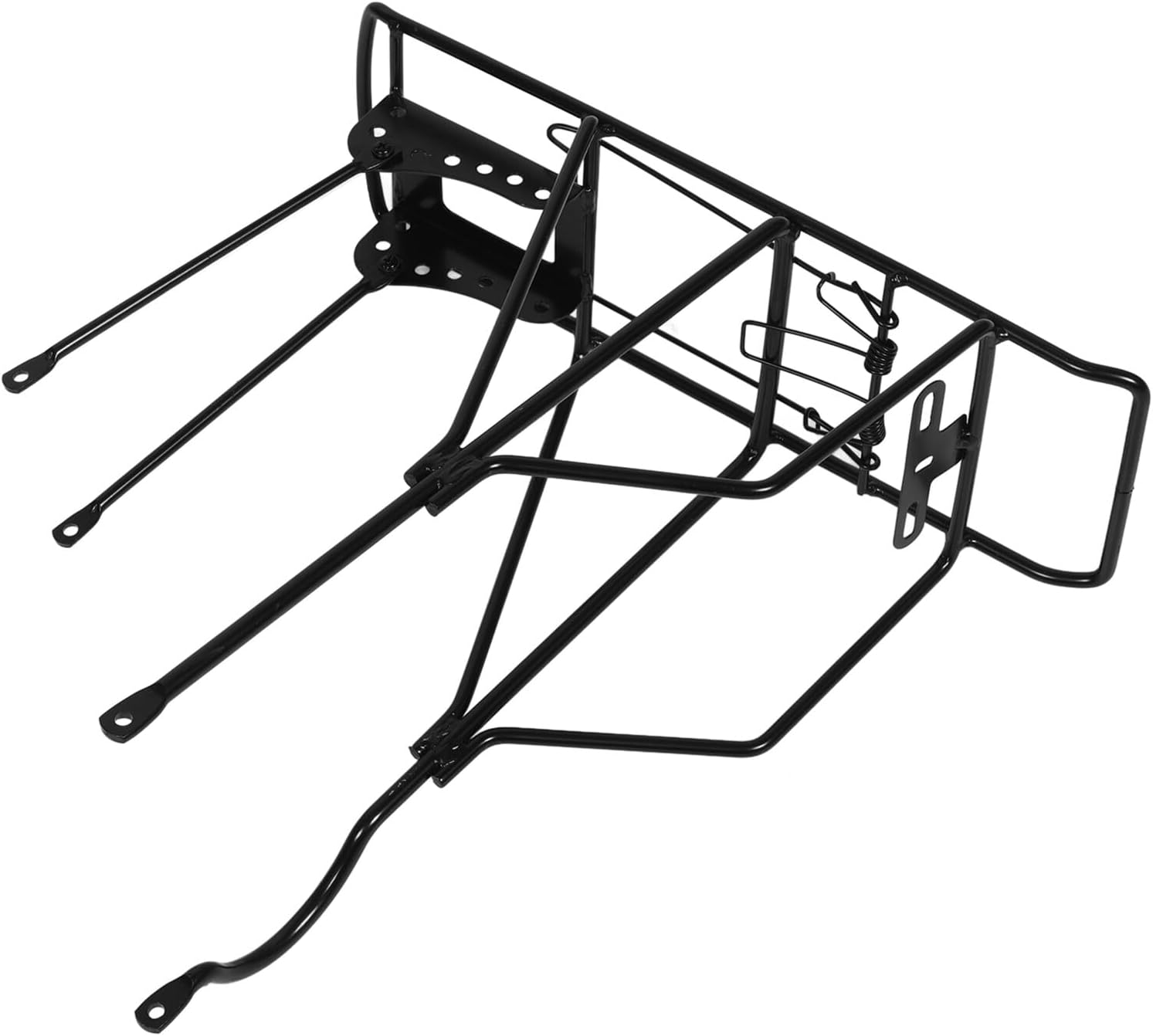 Zerodeko Bike Rear Cargo Rack Solid Reinforced Steel Back Carrier Rack with Small Hole Design for Adult Bikes