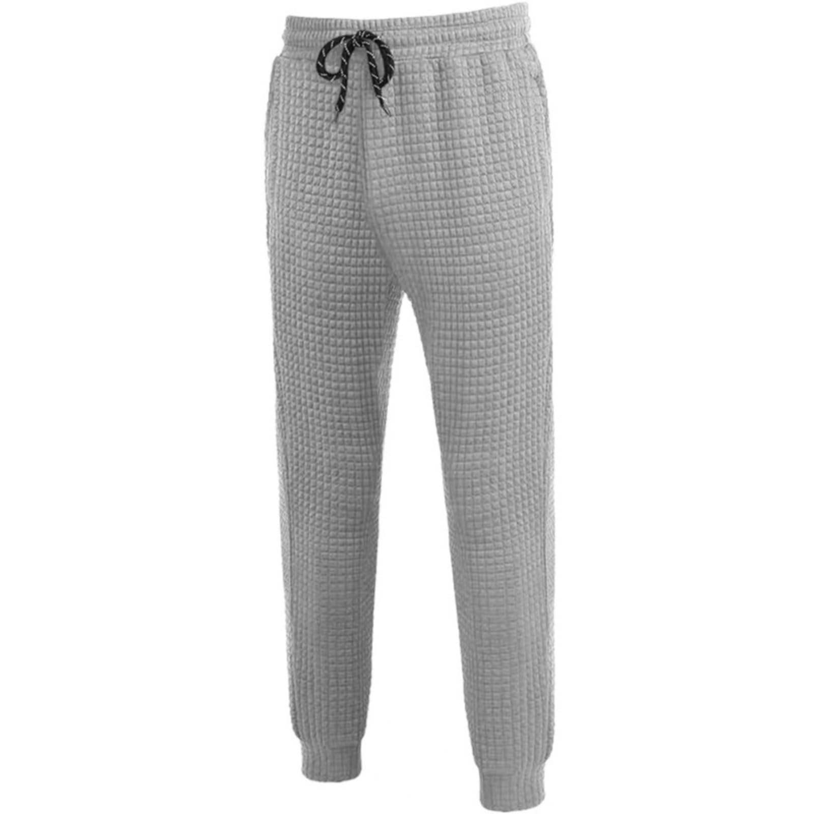 Pantalon de jogging long pour homme avec gaufré, pantalon de sport avec