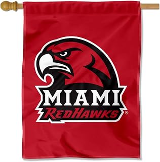 Miami Redhawks Double Sided House Banner Flag