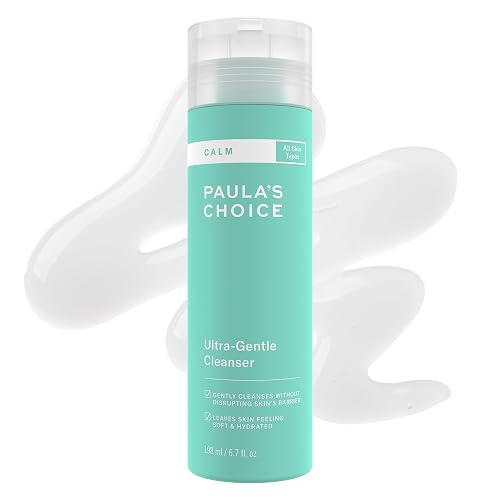 Paula's Choice CALM Ultra-Gentle Face Cleanser for Sensitive Skin, 6 Fl Oz | Daily Facial Wash Calms + Soothes Redness f