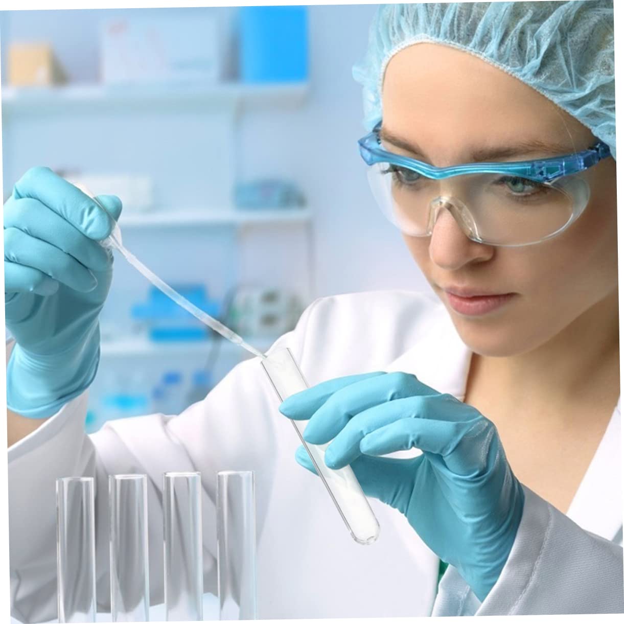 ULTECHNOVO 3 Sets Süßigkeiten-aufbewahrungsröhrchen Mit Korken Reagenzglasbehälter Aus Kunststoff Für Perlen 50 Stück * 3