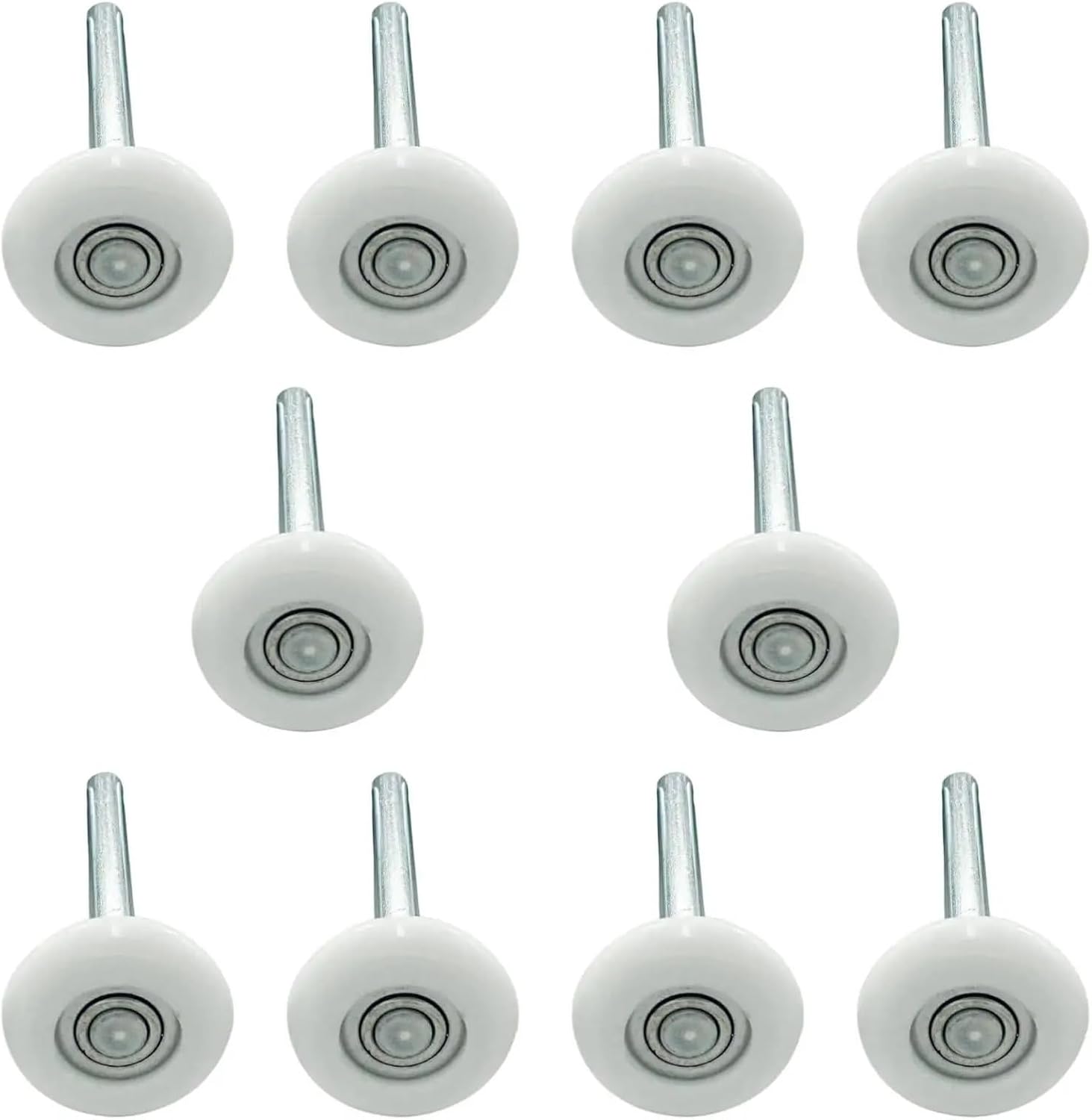 Durability 8Pcs Nylon Garage Rollers Replacement Quiet and High Load for Door Track
