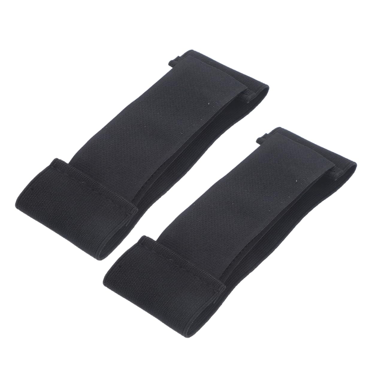 BESTonZON 2Pcs Adjustable Elastic Shin Guard Straps for Field Hockey Ice Skating Soccer Versatile Protective Accessories for Enhanced Stability Support During Sports Activities