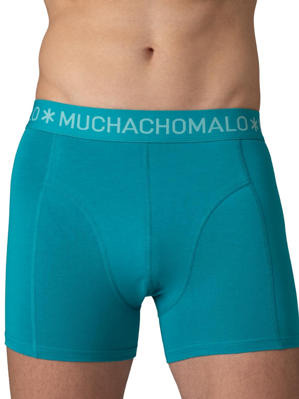 Muchachomalo Boxer da uomo, biancheria intima in cotone da uomo, confezione da 4 pezzi, boxer stampati, taglio classico, con elastico in vita