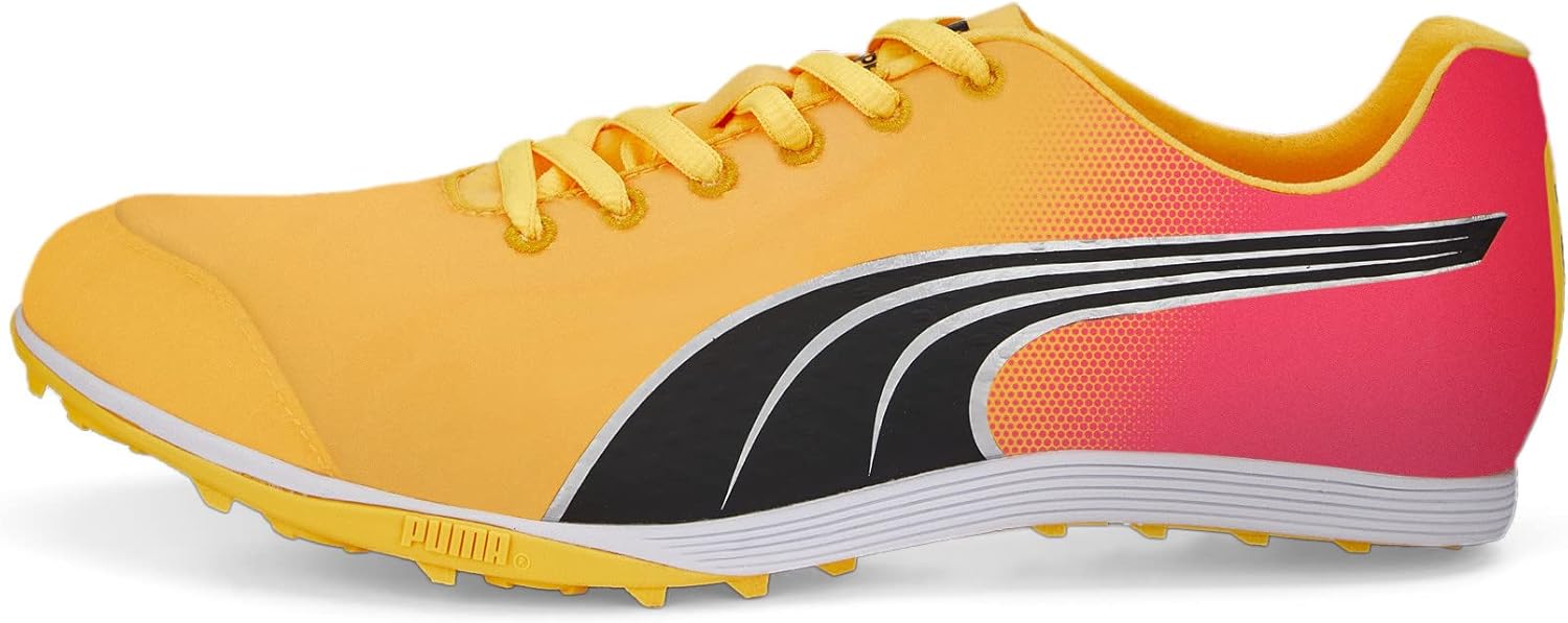 PUMA Mens Evospeed Crossfox 4 & Field Running Sneakers Shoes - Orange