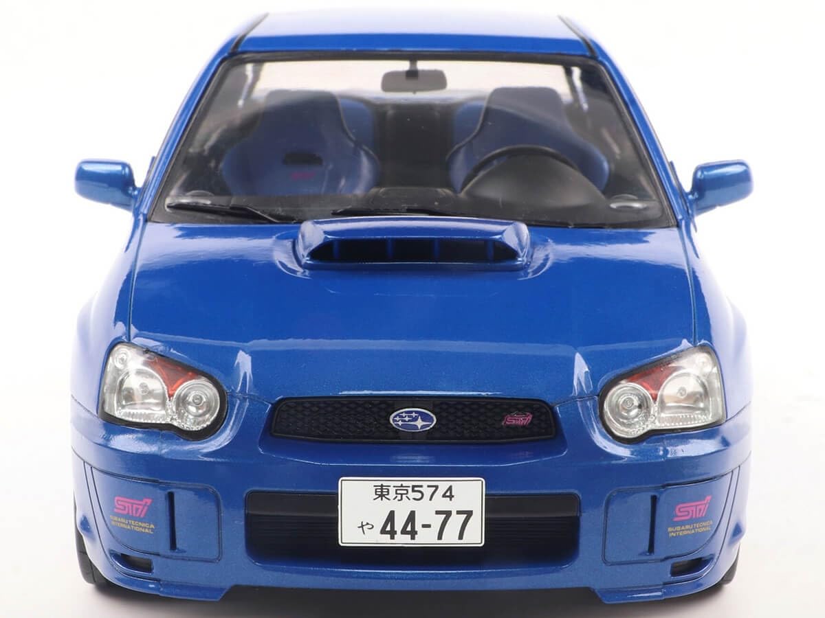 Subaru Impreza WRX STI Sonic Blue 2003 1:18