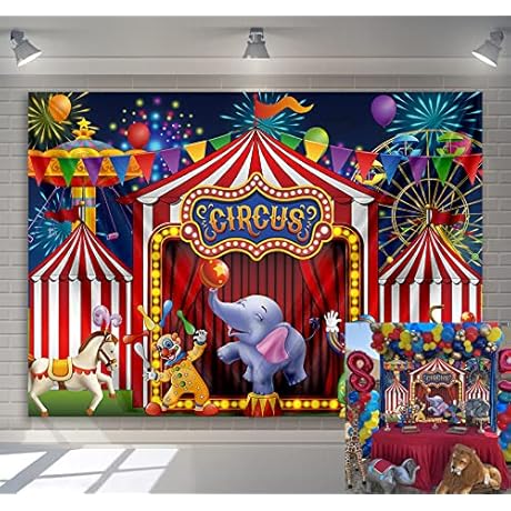Circus Backdrop for Amusement Park Carnivals