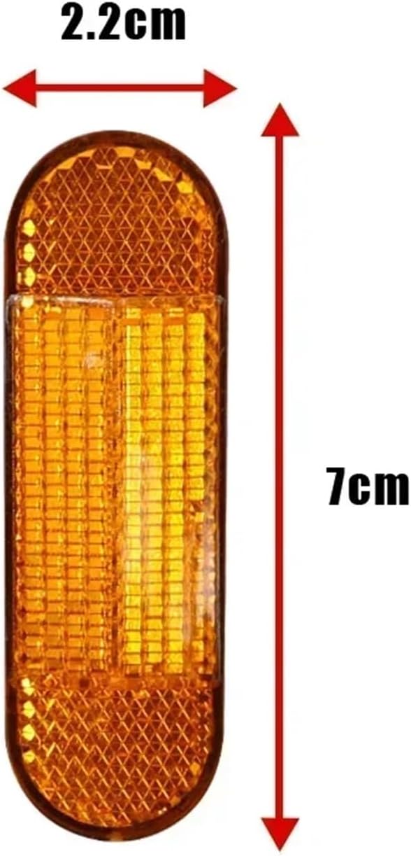 5-10PC Front Tube Reflector Safety Reflective Compatible with Xiaomi Mi3 M365 Pro2 1S Pro Electric Scooter Night Protect Shell Warning Parts(5pcs yellow)