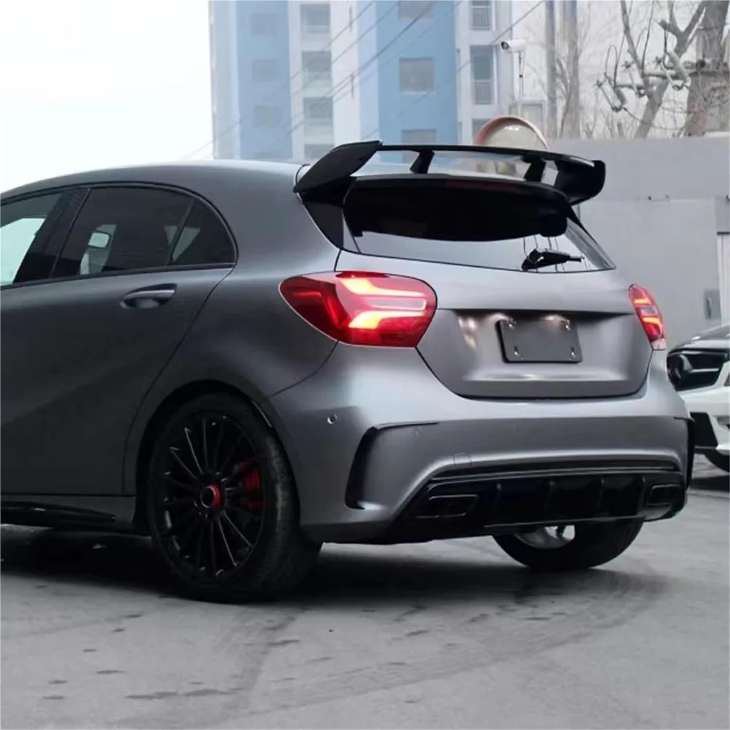 A45 AMG Style Rear Roof Spoiler Tail Wing Trunk Fit for 2013-2022 Mercedes Benz A Class W176 W177 A180 A200 A250 A260 Glossy Black