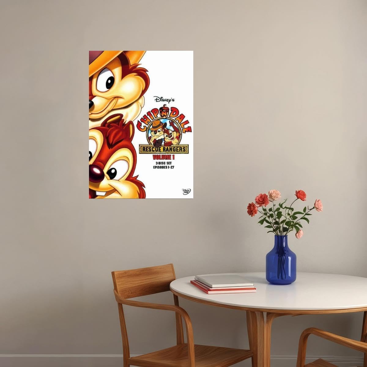 Chip 'n Dale Rescue Rangers Tv 1989 Wall Art Print Movie Night Room Decor 18x24 Poster