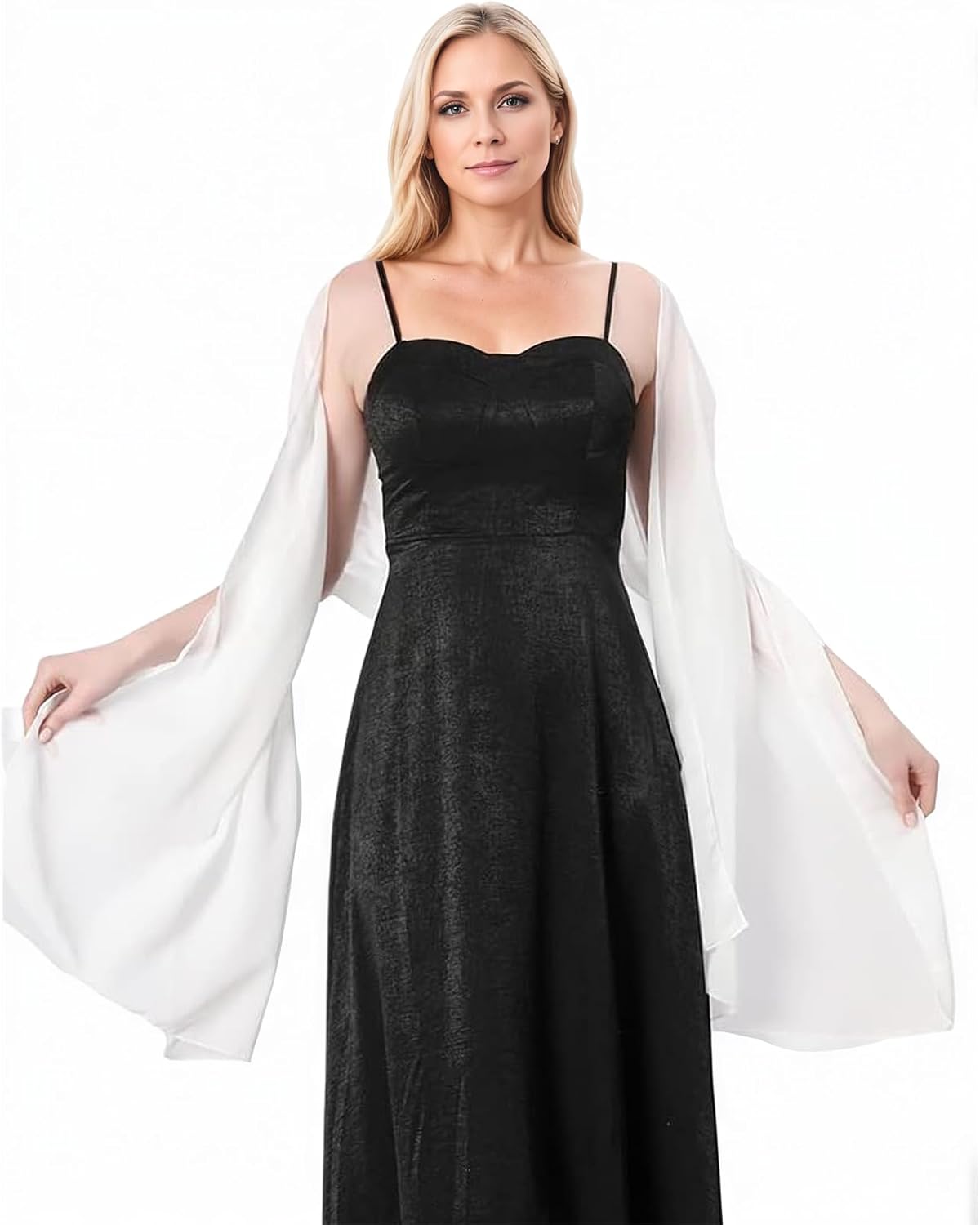 Chiffon Scarf Women Pashmina Shawls and Wraps for Evening Dresses Wedding Soft Large Scarf Bridal Scarve for Women - Image 5