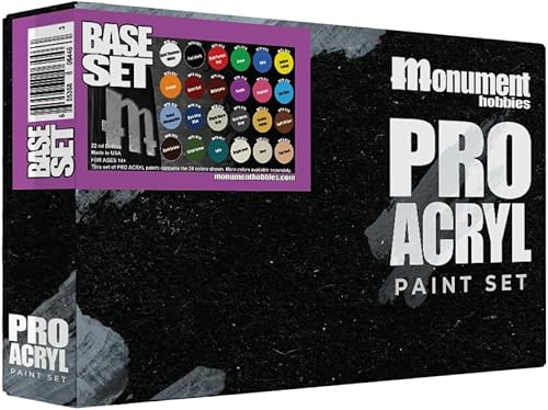 Miniatura 6 de Monument Hobbies Juego de pinturas acrílicas profesionales acrílicas metálicas para modelos de plástico pintura en miniatura tapa sin obstrucciones