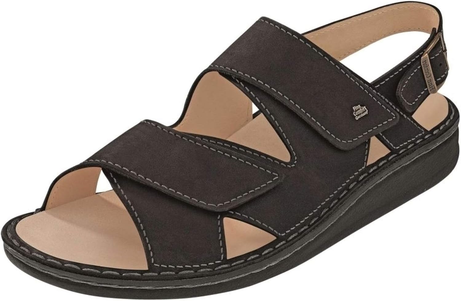 Amazon.com | Finn Comfort Unisex Toro - S Black Sandal 41 (US Men's 8-8.5, US Women's 11-11.5 