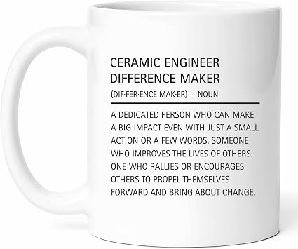 Ceramic Engineer Definition Mug - Scientist Coffee Cup - Technical Expert Funny Gift From Peers - Clay Specialist Tea Mugs - Pottery Cups - 11 Oz Funny Gifts For Birthday, Him, Her, Christmas