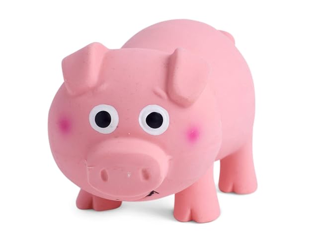Petface Juguete masticable Suave de látex Oink Pig