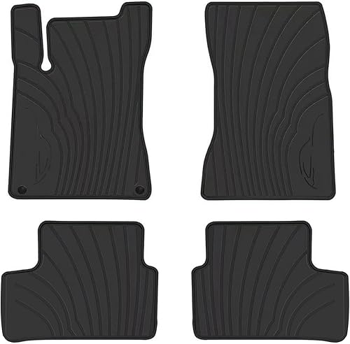 San Auto Alfombrillas de automóvil personalizadas para Mercedes Benz CLA 2020-2023GLA 2021-2023, clase AB 2020-2023, juego completo de goma negra,