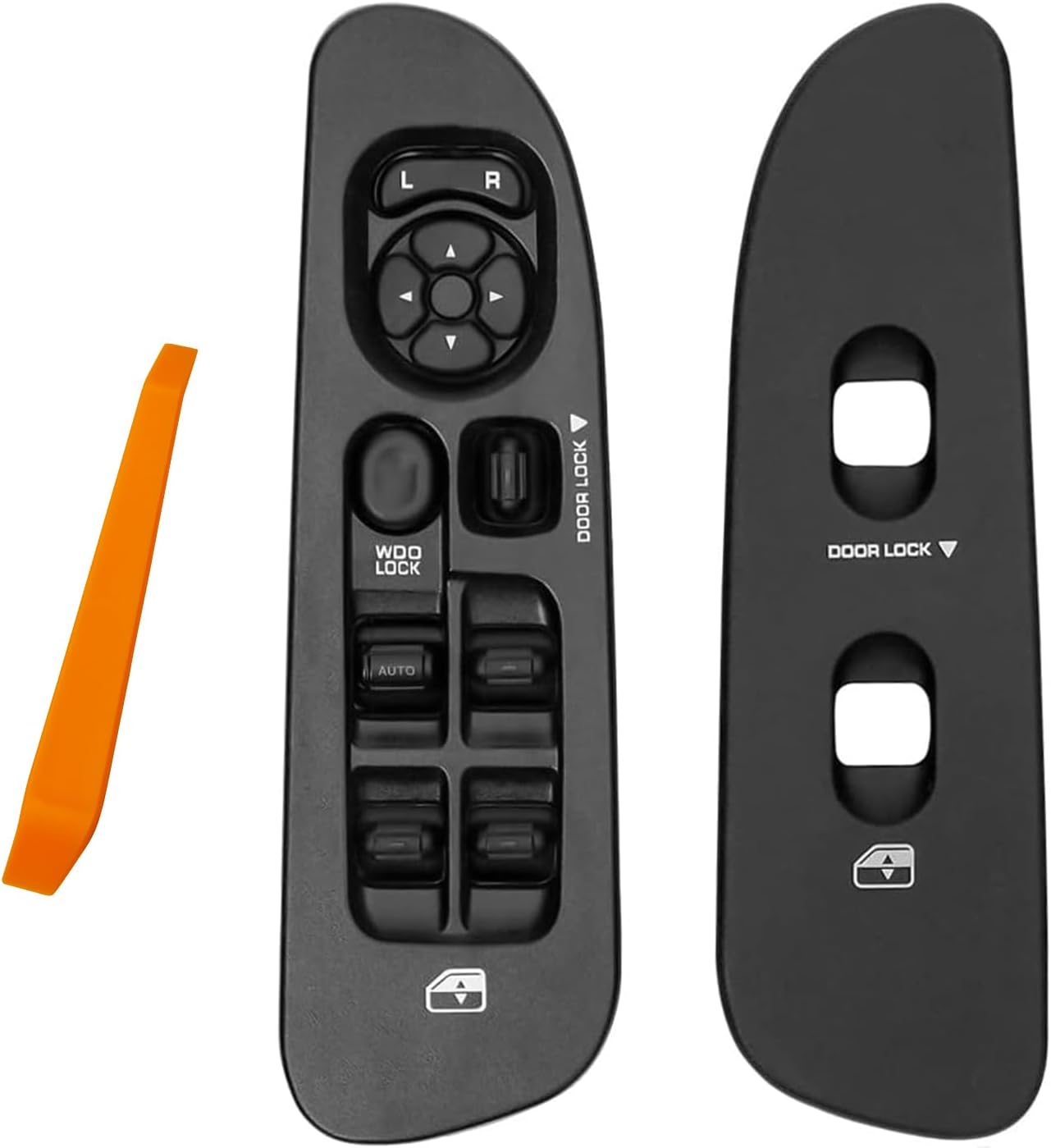 Master Window Switch Assembly for Driver Side - Power Window Switch & Bezel 56049805AB Compatible with 2002-2009 Dodge Ram 2500/3500/1500, 2001-2004 Dakota,2001-2003 Durango, 2005-2009 Sprinter