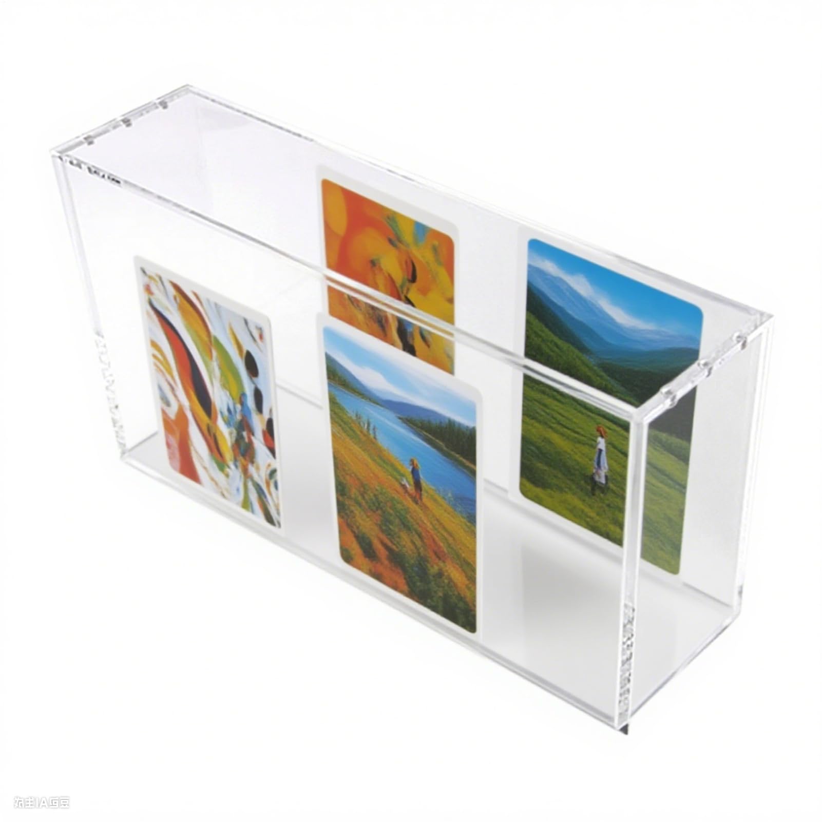 Para Colección De Cartas Estuche Expositor Magnético de Acrílico para | Organizador Portátil de Protección para Coleccionistas Adultos y Niños