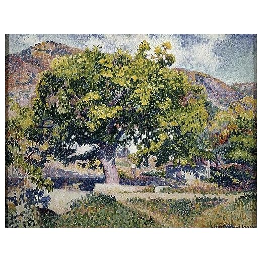 Impresiones Abstractas Pintura de Póster Pinturas famosas Cerca de mi casa de Henri Edmond Cross para decoraciones del hogar 60x90cm