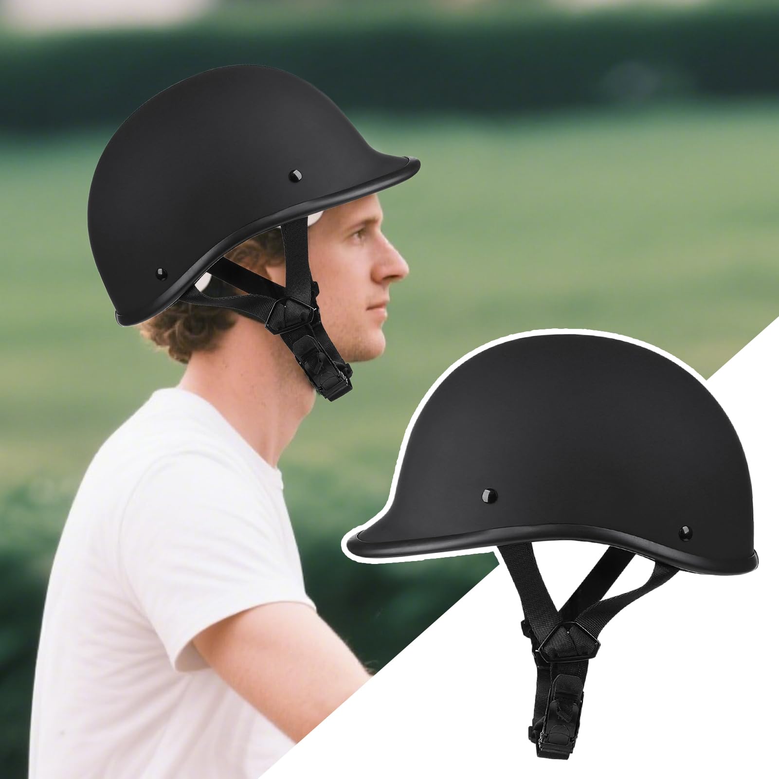 Kask motocyklowy Wygodny System Szybkiego Odpinania | Kask do jazdy na deskorolce Do jazdy na rowerze, deskorolce, wspinaczki, łyżwach, dla mężczyzn, kobiet, młodzieży, żony,