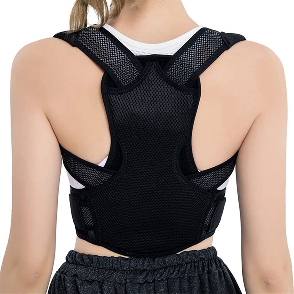 ZWDD Back Support Belt Posture Corrector, Slimerence, Adjustable Comfort Invisible Belt, Back Humpback Kyphosis, for Man Woman Adult Students