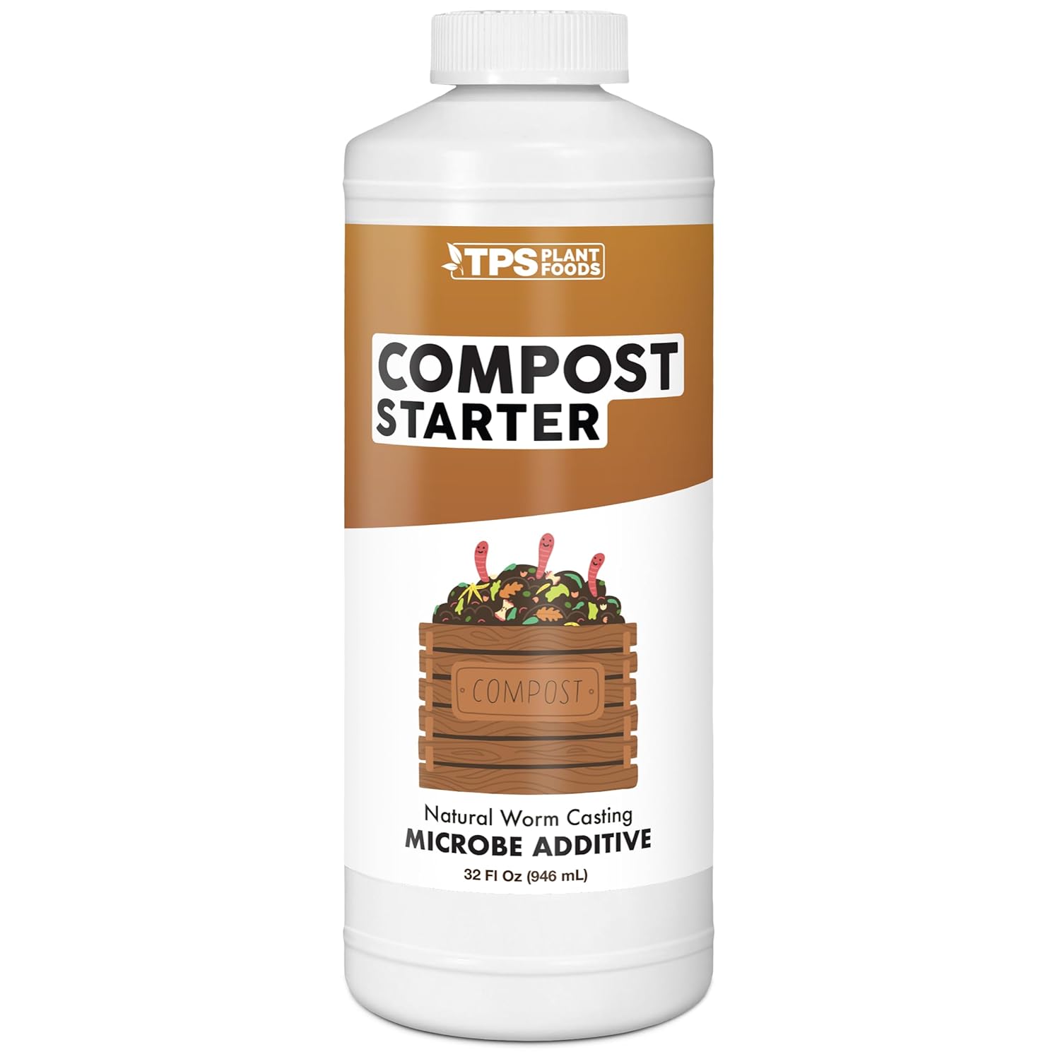 Compost Starter & Compost Accelerator – Liquid Compost Booster for Faster Breakdown & Richer Compost, 32 oz