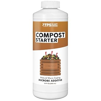 Compost Starter & Compost Accelerator Liquid Compost Booster for Faster Breakdown & Richer Compost, 32 oz