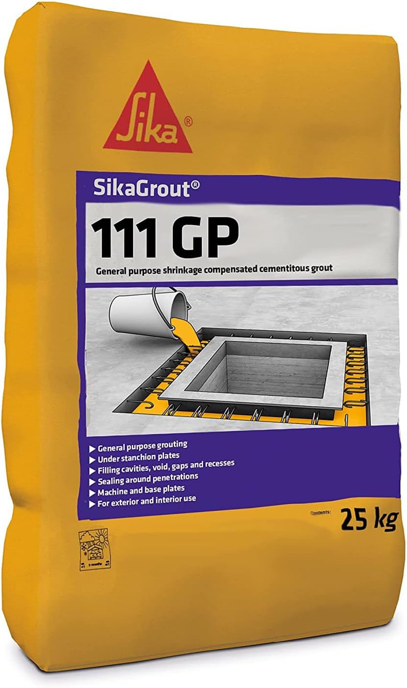 Sika SikaGrout 111 GP General Purpose Shrinkage Compensated Cementitious Grout, 25 kg