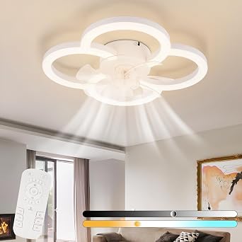 Homefire LED Ceiling Fan with Lighting Dimmable Fan Lamp [Energy Class D]