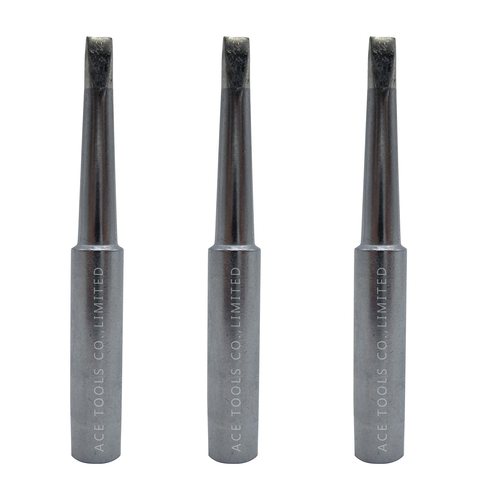 900M-T-3.2LD Long Chisel Screwdriver 0.125" / 3.2mm Soldering Tip Replace for907ESD 936ESD 937 64-053 3020-XTS M12SI-0 936B 853D Solder Iron Tips (3)