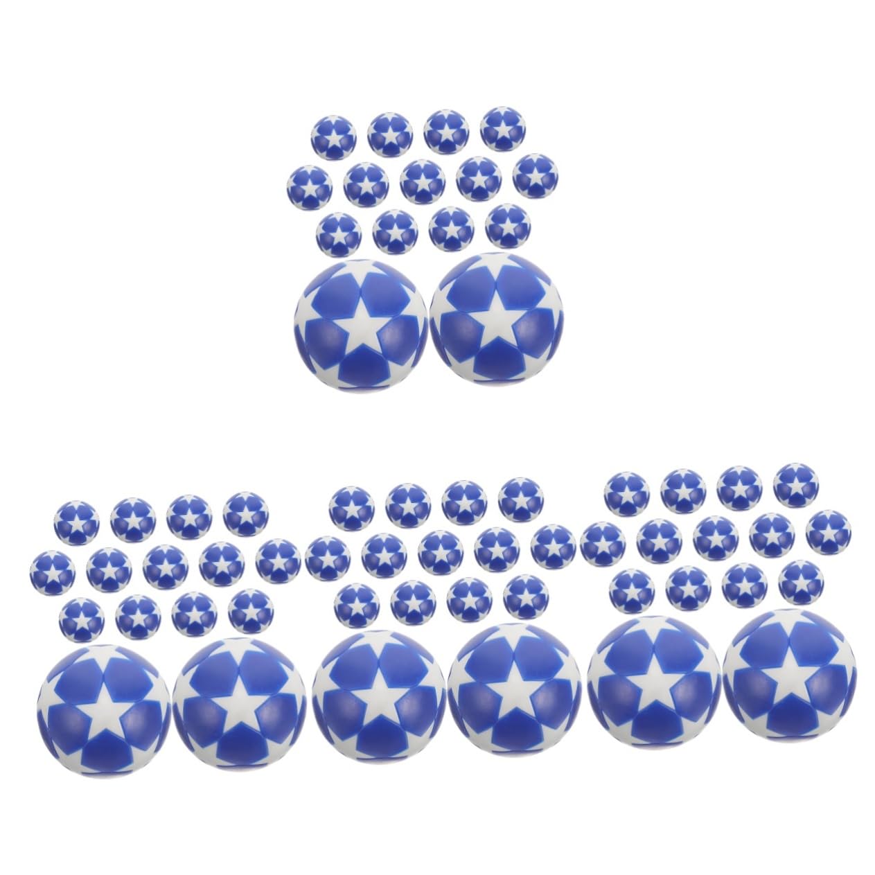 VICASKY 60piezas Balones De Fútbol Mini para Futbolín Repuestos De Mesa Fútbol Balones Accesorios para Diversión De Mesa