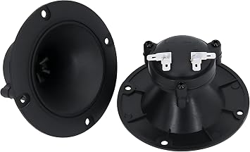 4in 96mm Piezoelectric Horn Tweeter, Piezo Tweeter Ceramic Ultrasonics Speaker Pair of 2 Horn Speaker