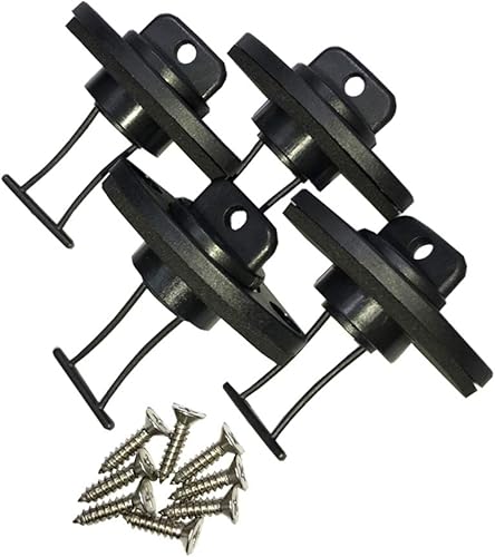 Miniatura 7 de Kit de tapón de drenaje de kayak, casco, roscado grueso para canoa, juego de botes con tornillos, accesorios de hardware de repuesto, 4 unidades