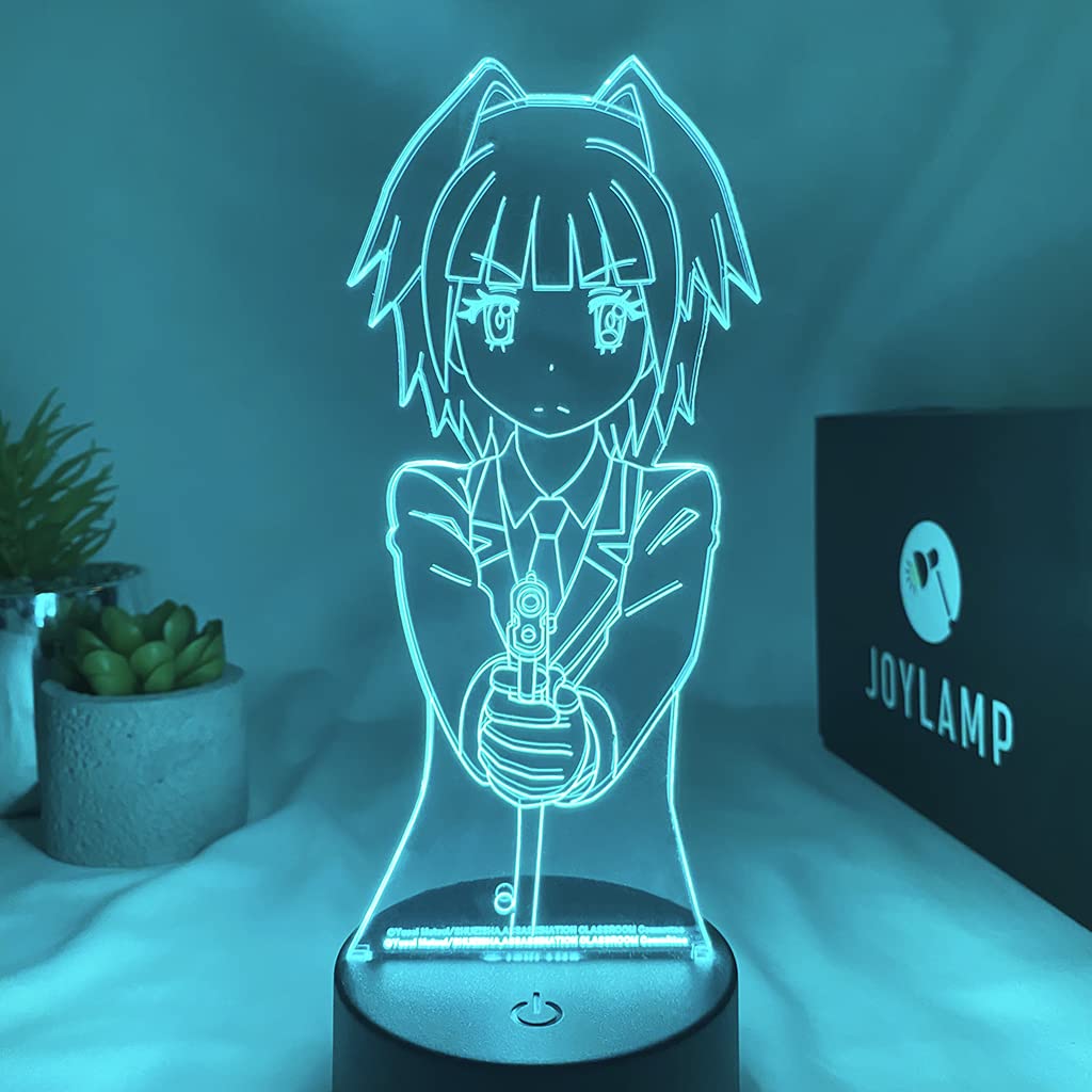 JoyLamp Kayano Kaede – Lampada 3D Assassination Classroom, 16 Colori Con Telecomando - 3